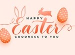 happy easter day background for social media post vector